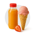 آبمیوه و بستنی
