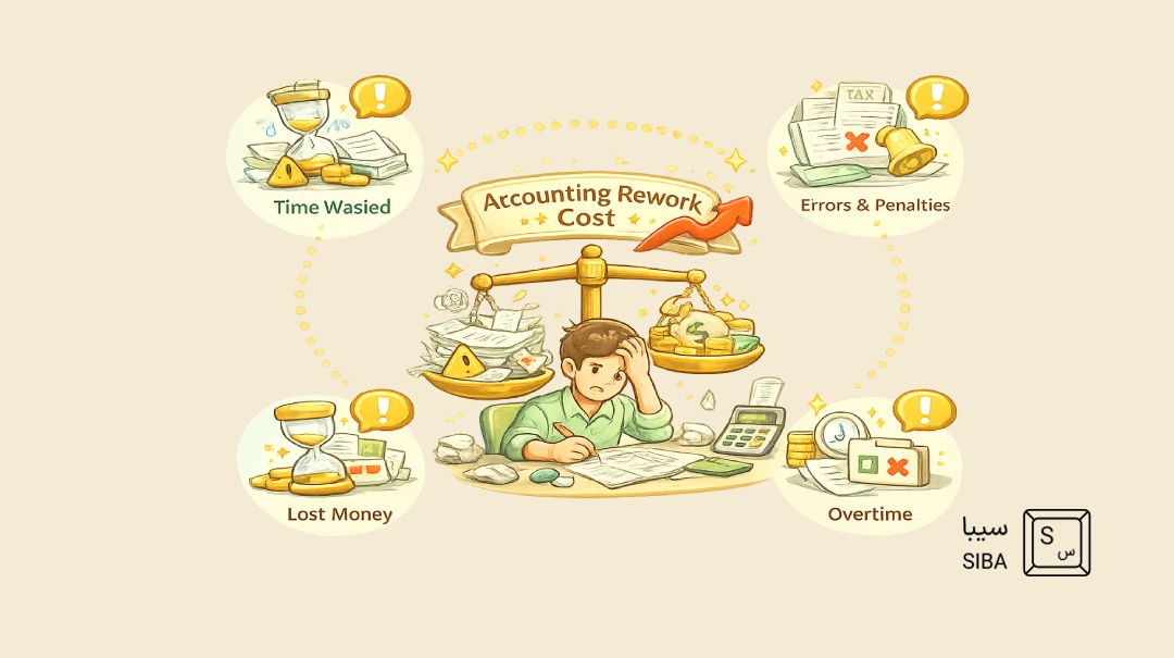 هزینه نداشتن نرمافزار حسابداری برای کسبوکار چقدر است؟ 11 accountant rework cost